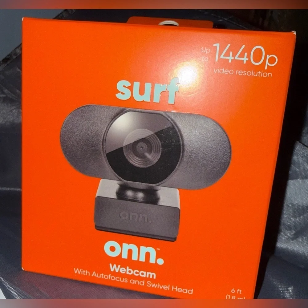 🖥️ onn. Surf Webcam – 1440p HD | Autofocus | Swivel Head
